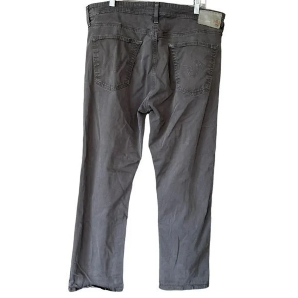 AG Adriano Goldschmied Gray The Everett‎ Slim Straight Jeans Mens 36 x 32 - Picture 2 of 4